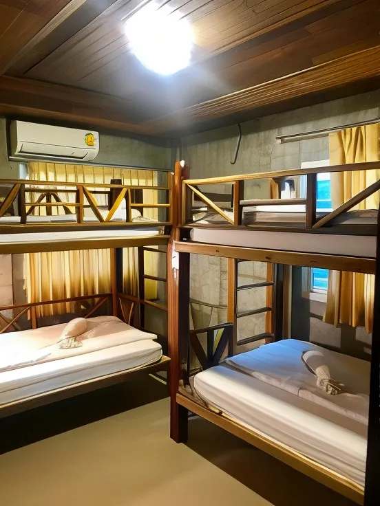 ห้องสำหรับสี่ท่าน พร้อมห้องน้ำรวม