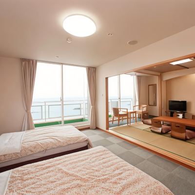 和洋式オーシャンビュールーム(浴室) 湯野浜温泉　うしお荘 クーポン