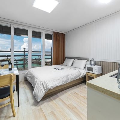 스파 오션 뷰 룸 202 (A동) 블루코랄펜션 쿠폰