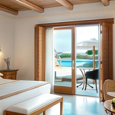 Bungalow Sharing Pool Mitsis Blue Domes Resort & Spa Promo Code