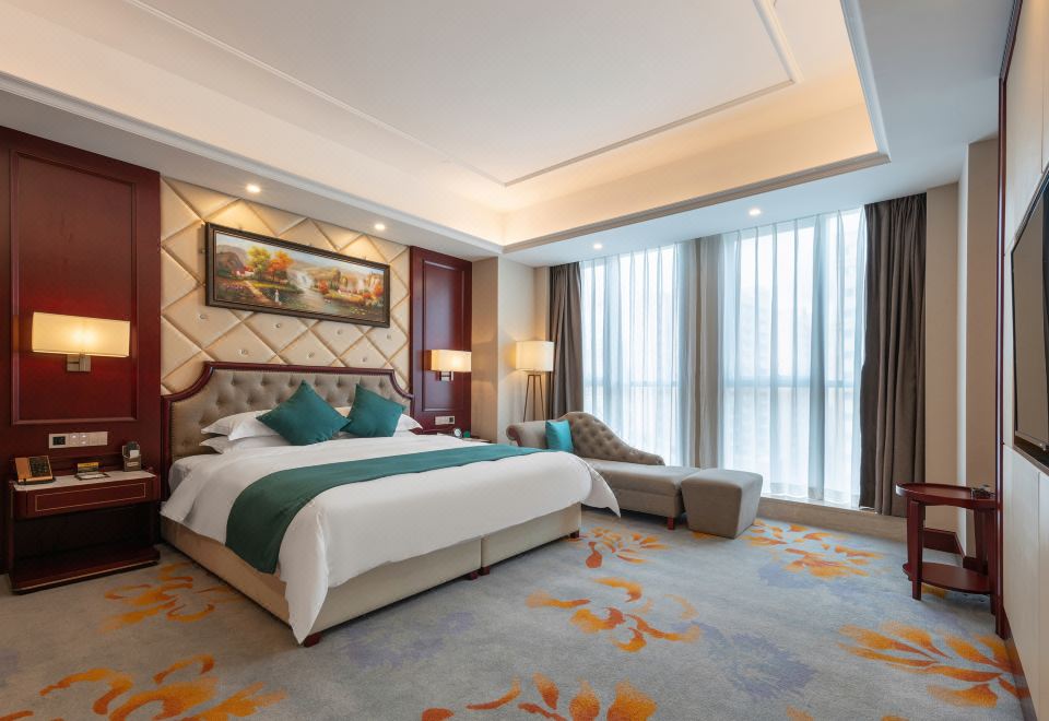 豪华套房（田城观景+小冰箱+全景落地窗）