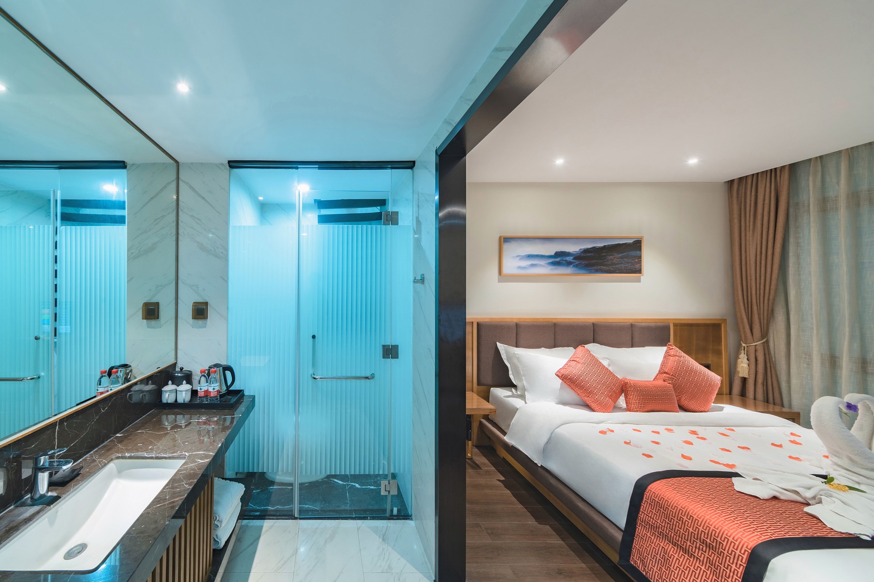 香眠2房3床温泉房（沉香床垫-睡枕-助眠香薰机-沉香睡宝）