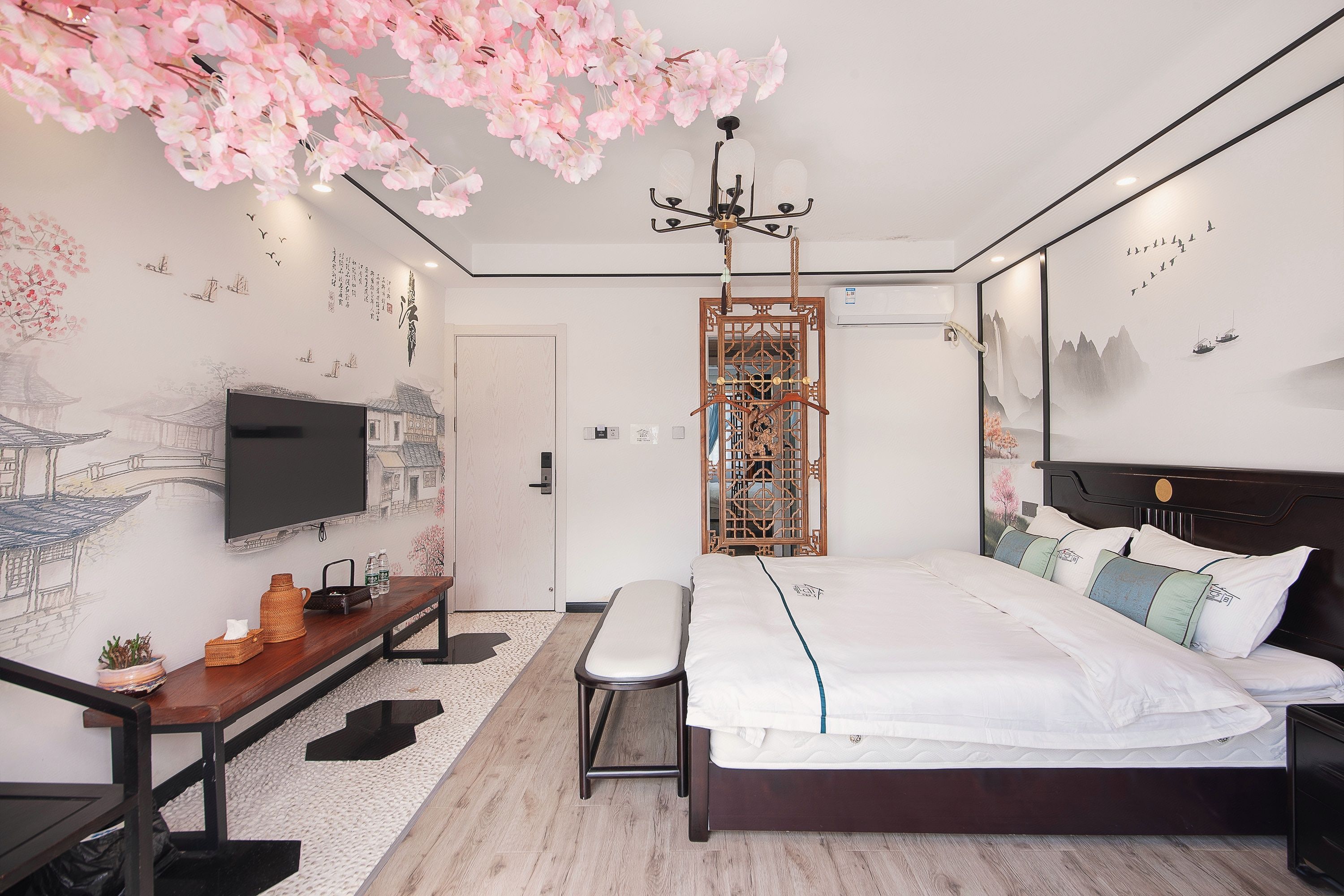 桃花源双床房.南北两房通透（独立庭院）