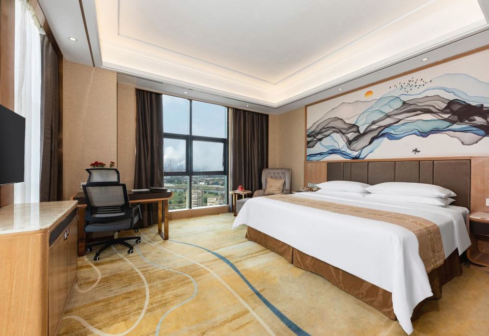 Business Family Double Bed Room (High-Rise Night View Of Yong City + Exclusive Cozy Room + Extra Large Family Bed)