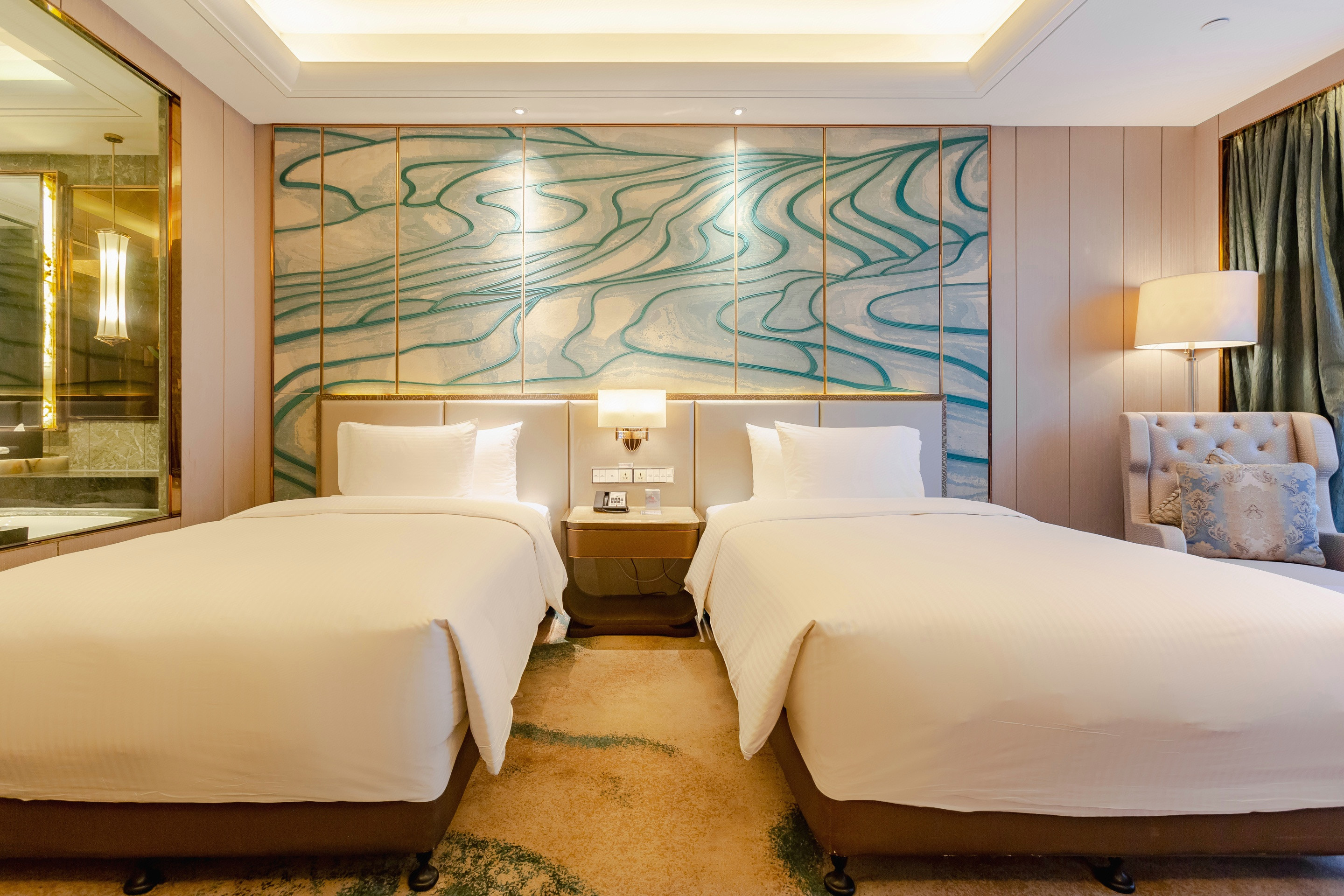 豪华双床房（繁华商业街景）