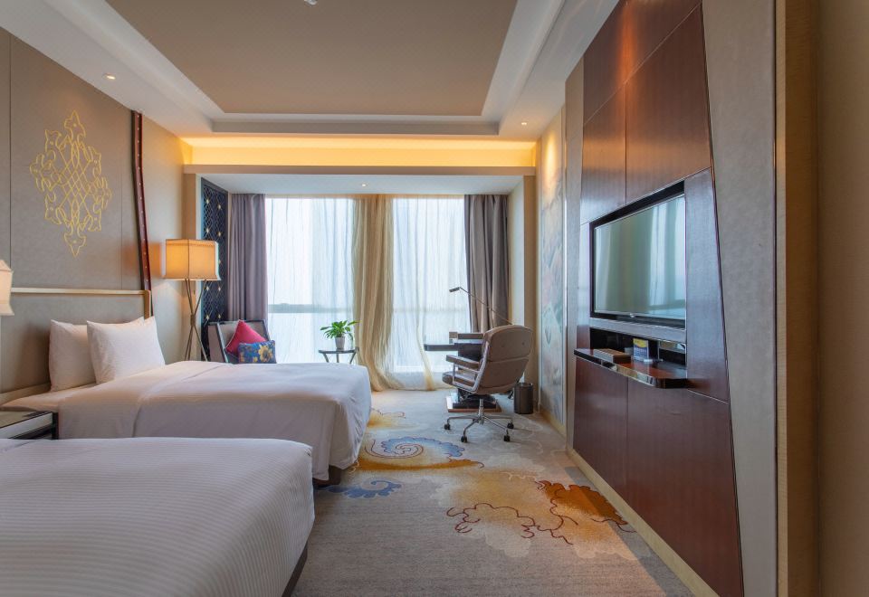 豪華雙床房（繁華街景+深睡床墊+靜音加濕器）