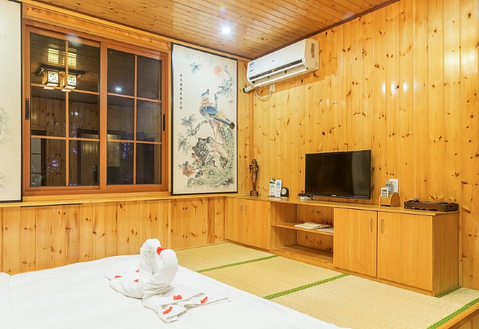 和风木屋【温泉入户+国粹麻将+宠物友好+私泡池】