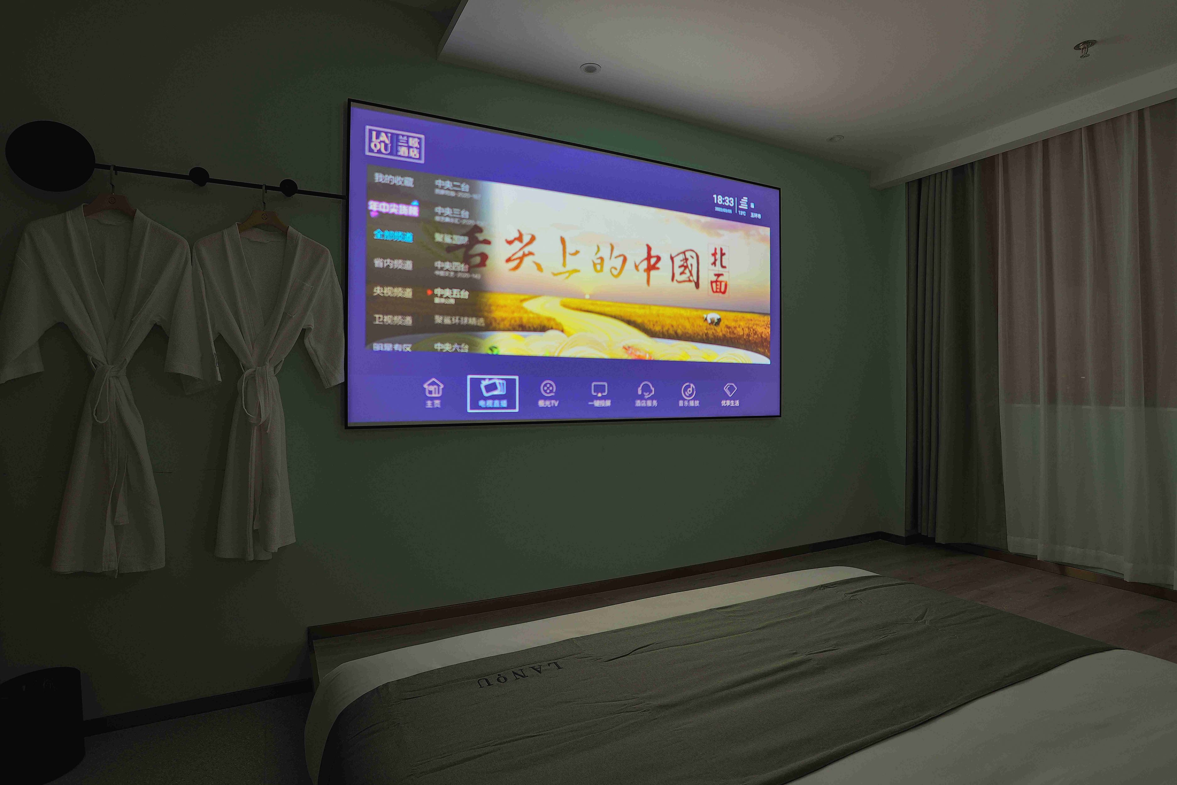 影音巨幕房（全屋智能语音控制+幕布投影）