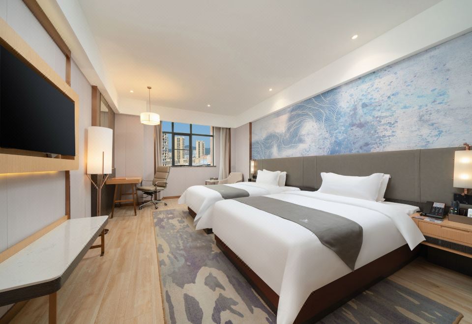 Oriental Twin Room (Smart Guest Control + Comfort Bedding + Executive Office Area)