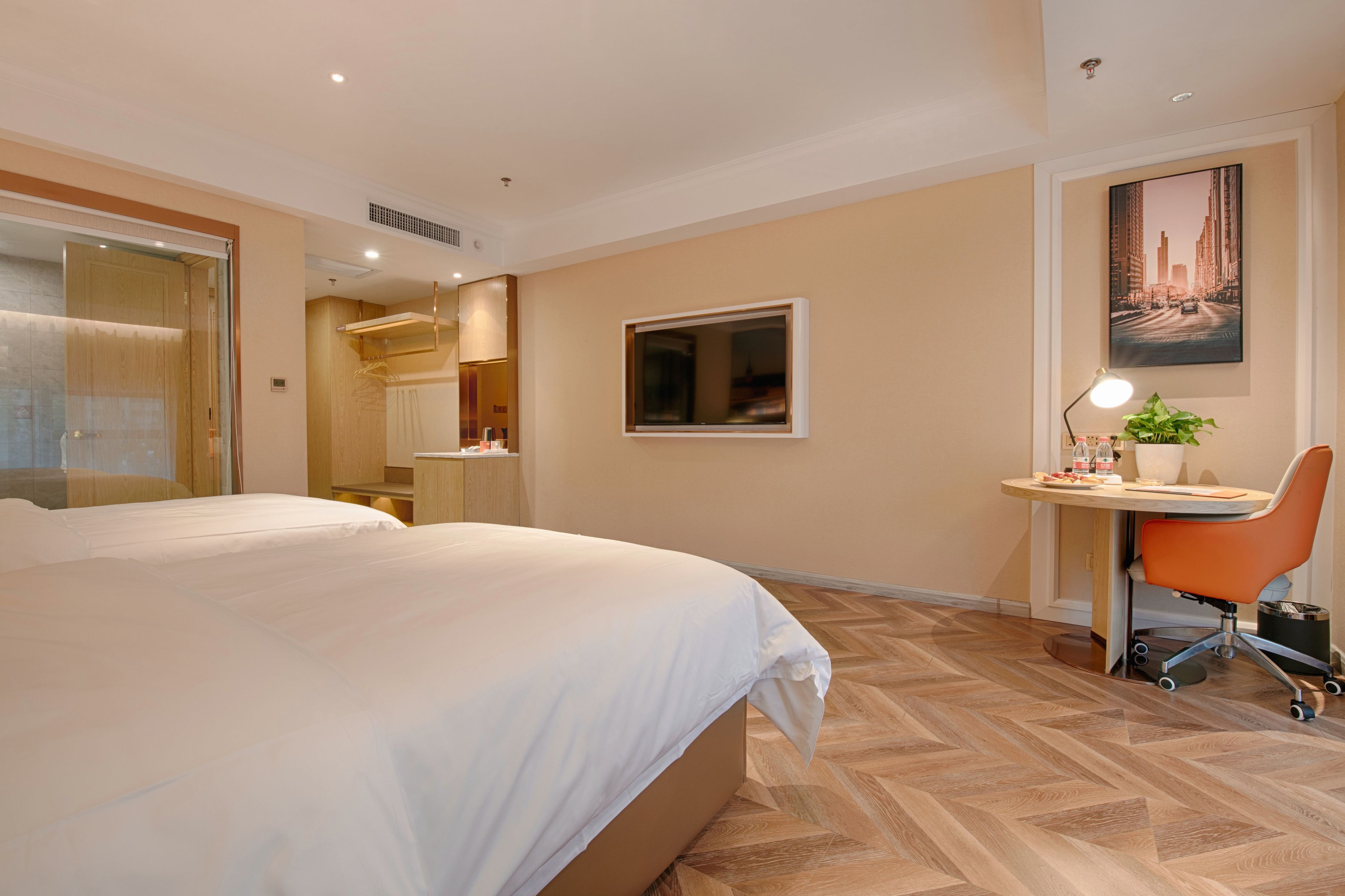 豪华双床房【手机投屏+深睡床品+落地窗】