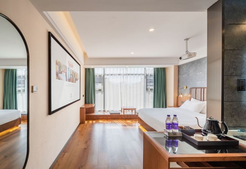 Berman Hotel (Emei High-speed Railway Station Crystal Plaza) Queen Room