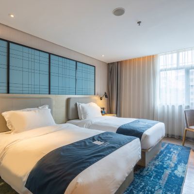 標準雙床房（雙重隔音+靜謐學習） 宜尚酒店（廣州天河崗頂地鐵站石牌東路店）優惠