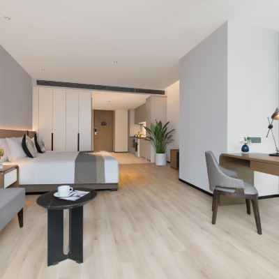 豪華行政單房公寓 ‖懶人沙發+獨立辦公桌『辦公無憂』 成都盛捷高新服務公寓優惠