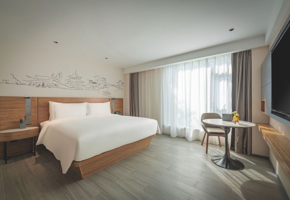 豪華大床房（私享Coffee機+絲漣床墊+智能衞浴+浴袍）