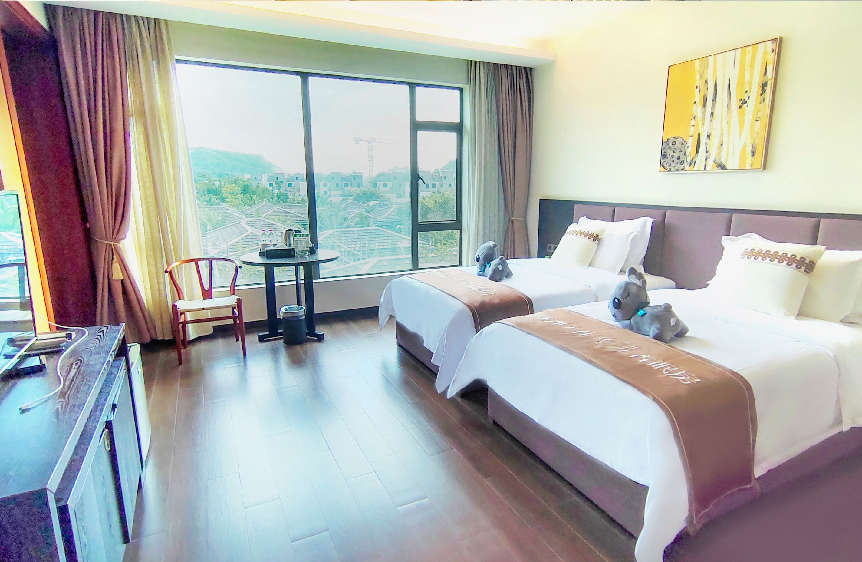 香眠温泉双床房（沉香床垫-睡枕-助眠香薰机-沉香睡宝）