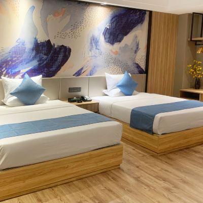 愛住雙床房【超寬雙床+深睡床品】 可住愛住飯店（佛山容桂漁人碼頭店）優惠