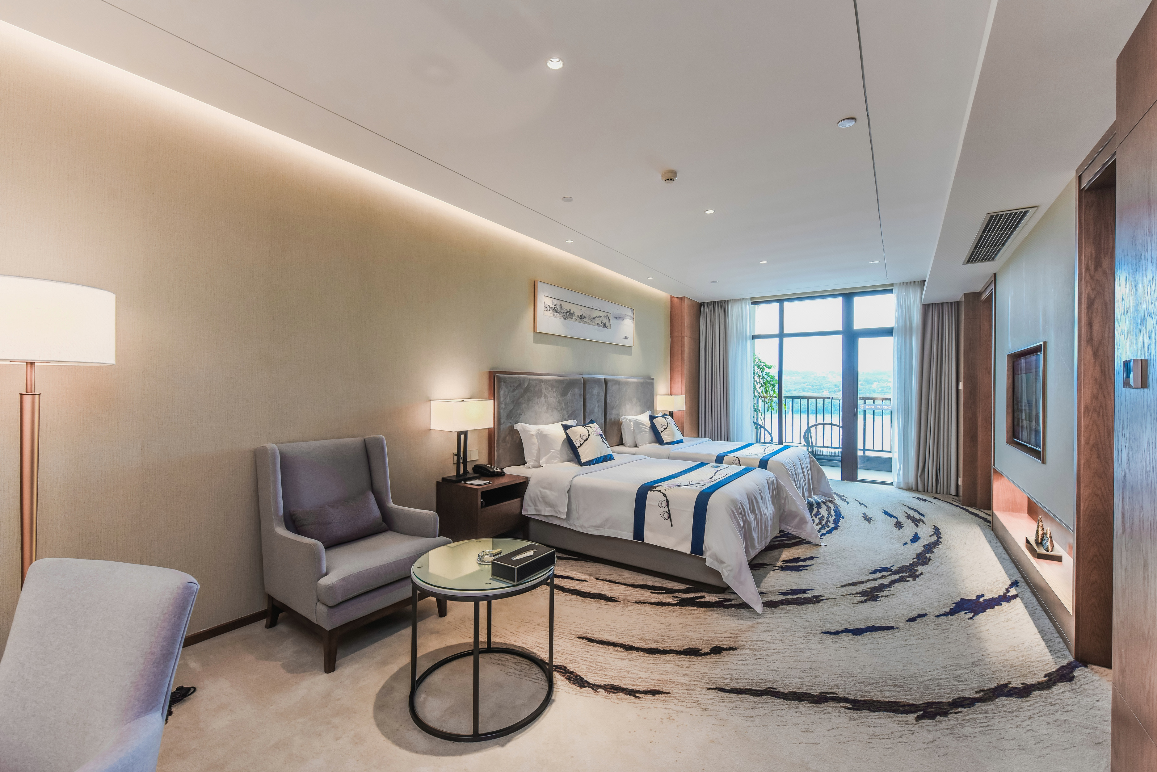 江语山景标间【休闲座椅+高配床品】