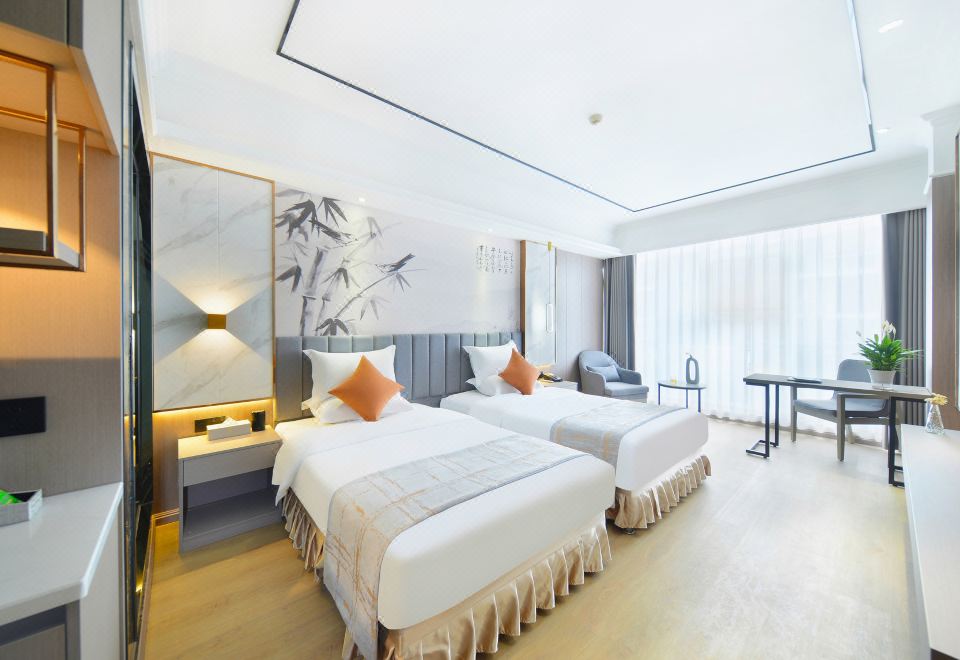 優選舒適丨雙床房 提供洗衣