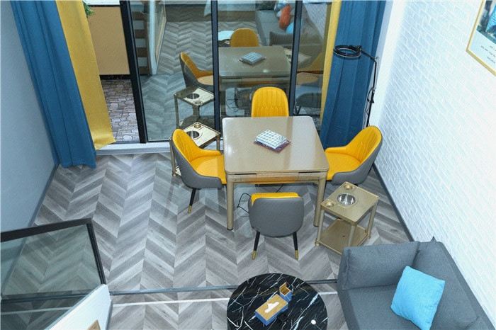 自由海·loft雙大床棋牌套房【洗衣機+小廚房+冰箱】