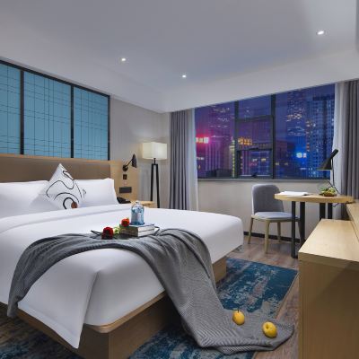 宜致商務大床房「安靜好眠·私享靜謐·零壓枕芯」 宜尚酒店（廣州十三行西門口地鐵站店）優惠