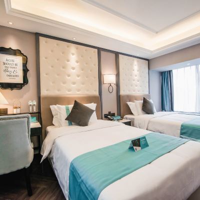 希岸豪華雙床房（零壓床墊-高空城景-電視投屏） 希岸酒店（濟南西客站店）優惠