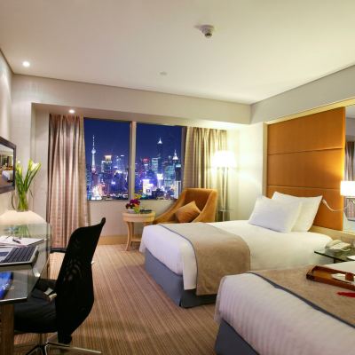 豪華景觀雙床房 上海新錦江大飯店優惠