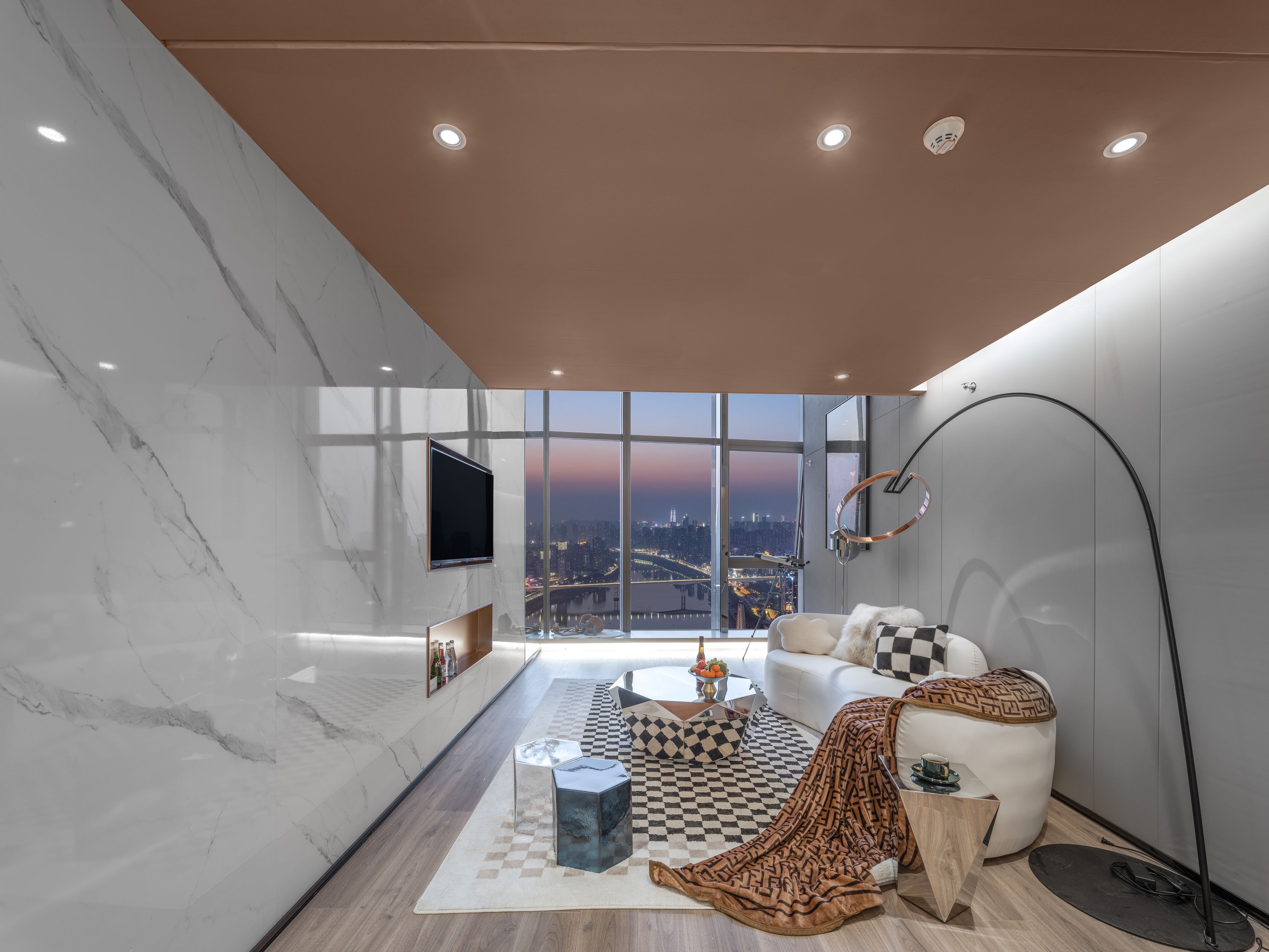 观测者.豪华江景跃层双床套房