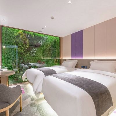 高級精品雙床房（慕思床墊+淋浴音樂+空氣凈化器） 麗楓飯店（廣州火車站越秀國際會議中心店）優惠