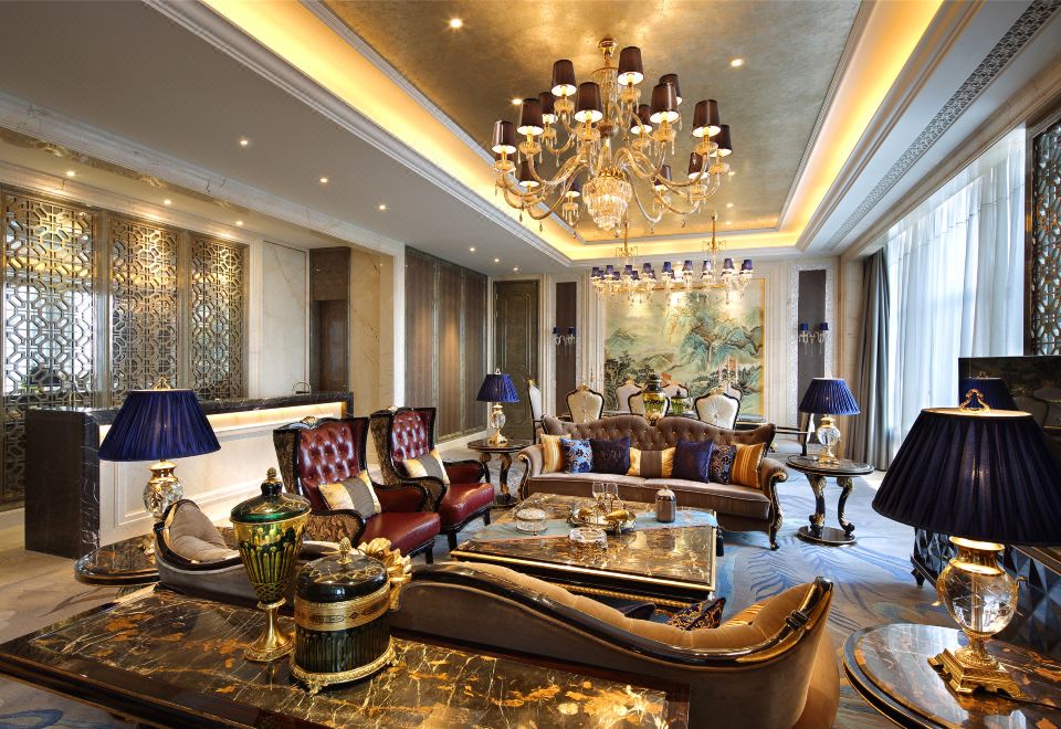 总统套房（浴室沃特品牌防水电视+独立书房+化粧台）