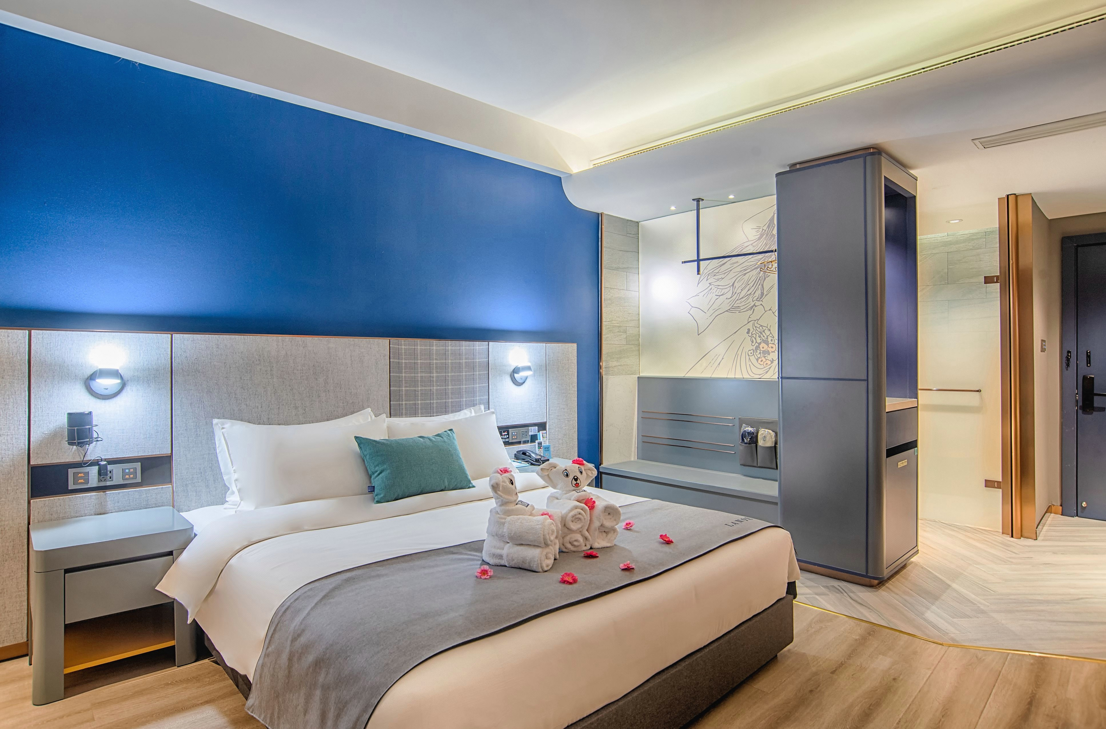 兰逸经典大床房- 全屋智能语音控制+金可儿床垫