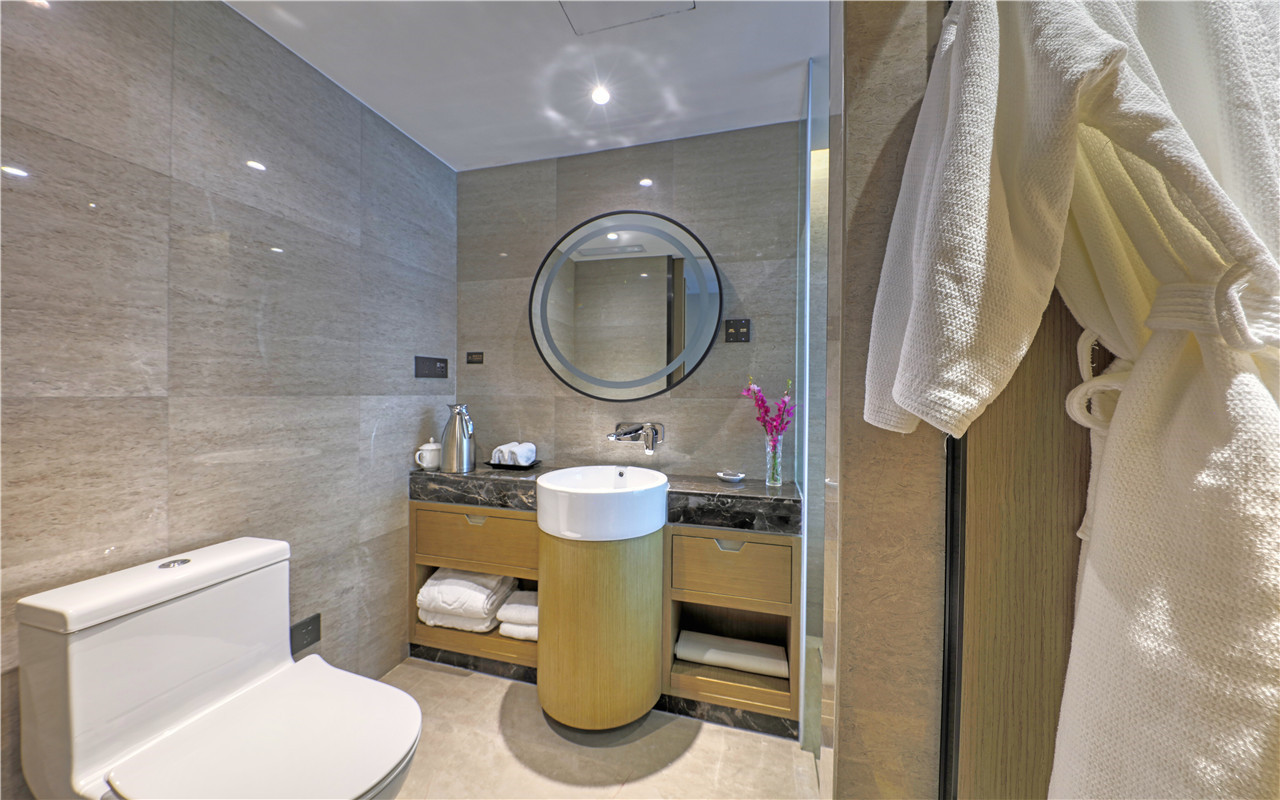 商务双床房「全明通透采光+一键雾化私密玻璃」