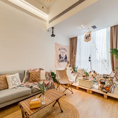 日式換裝複式投影房 美優生活·特色公寓（富華里店）優惠