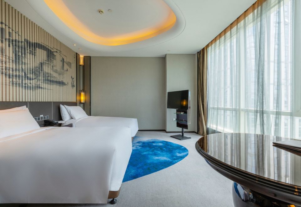 高级豪华双床房（Kappa洗护+斯林百兰床垫+休闲浴缸）