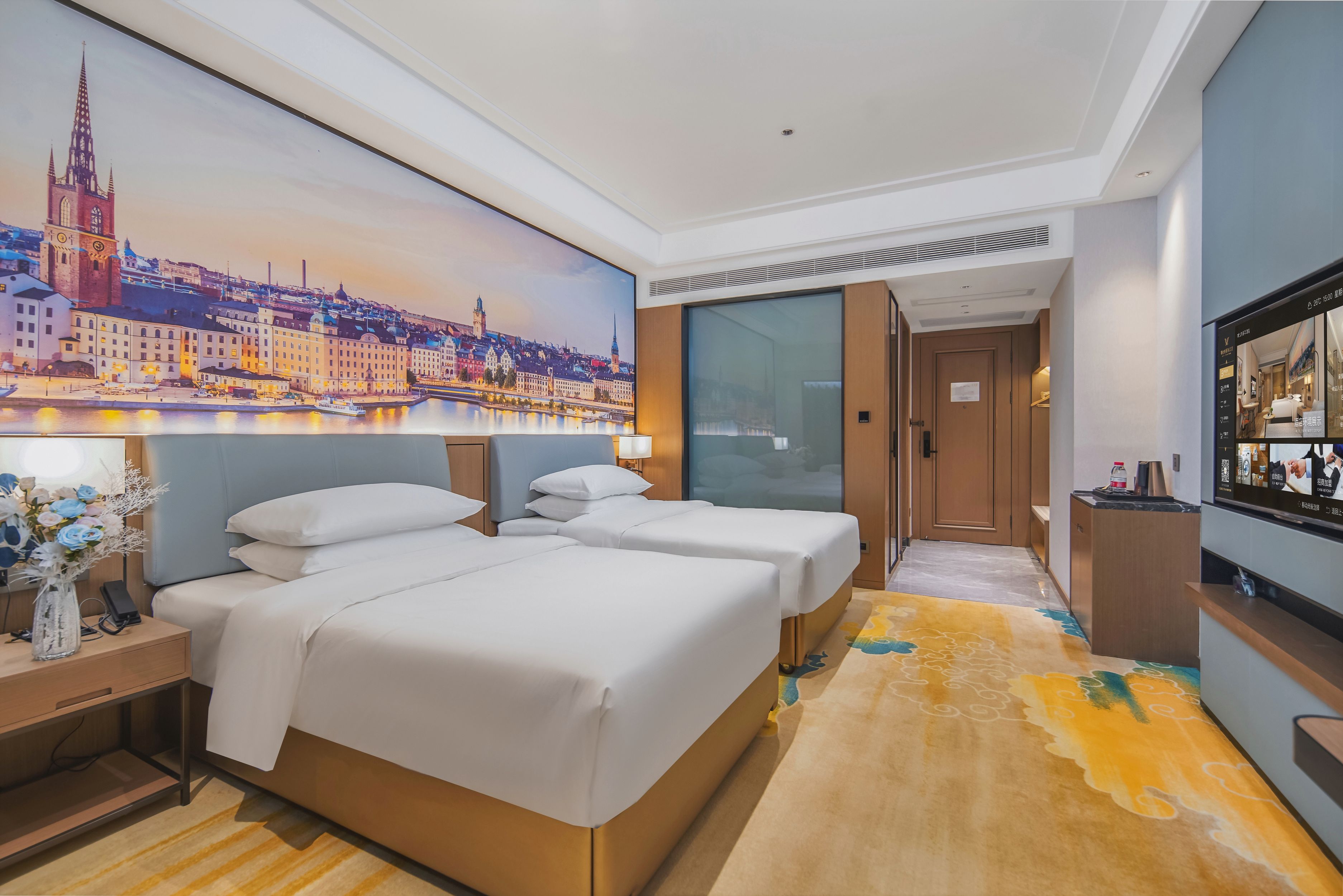 商务双床房【思雅优馨+全落地窗+全屋智能语音】