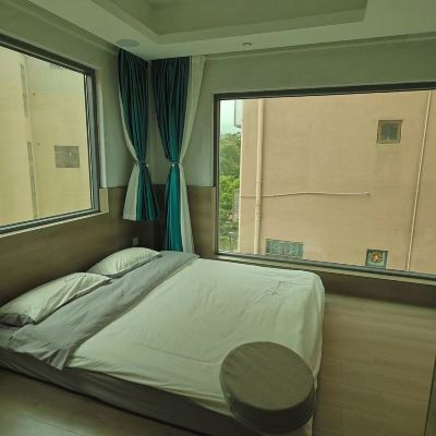 榻榻米大床房 珠海外伶仃島蔚藍美域客棧優惠