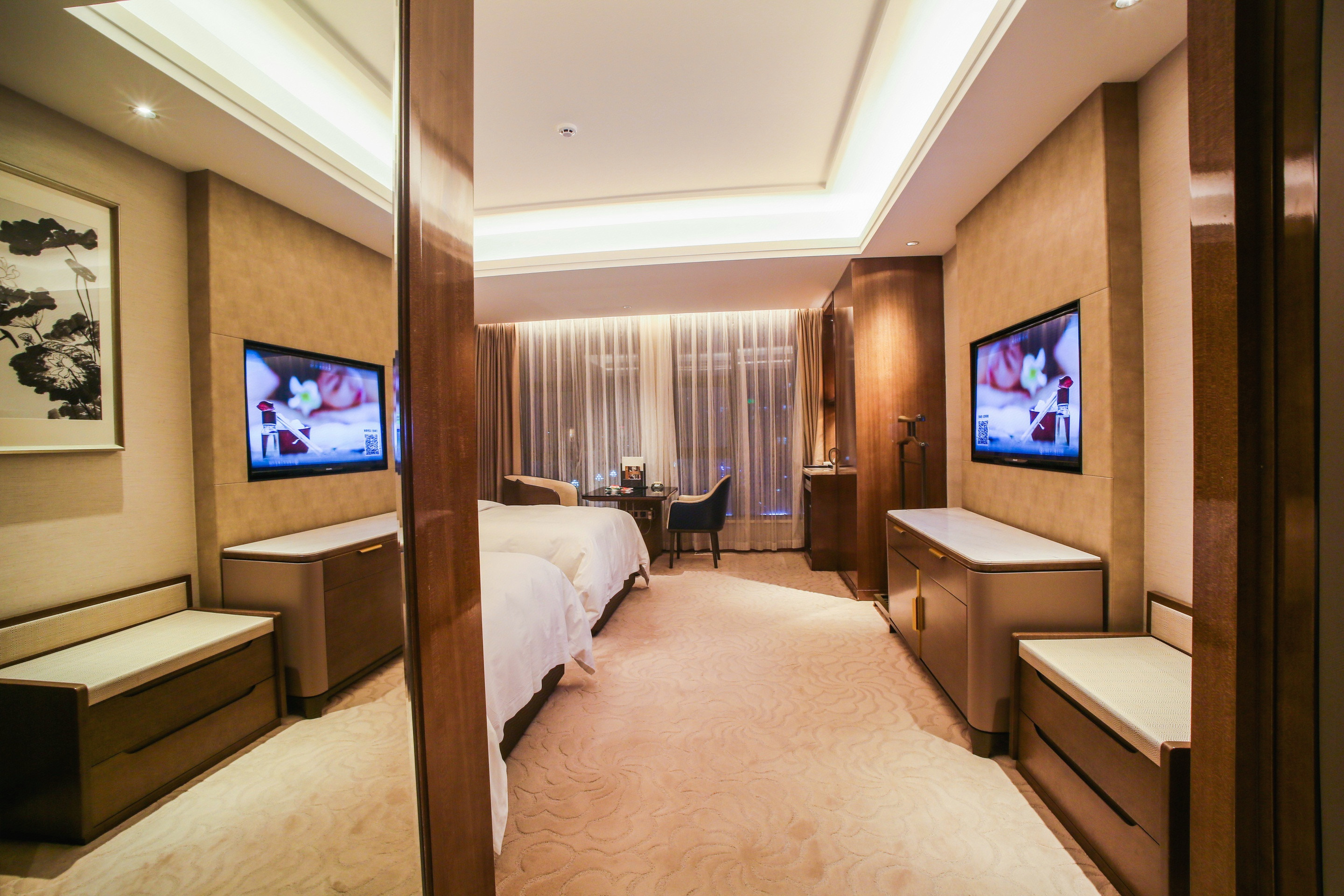 行政城景双床房