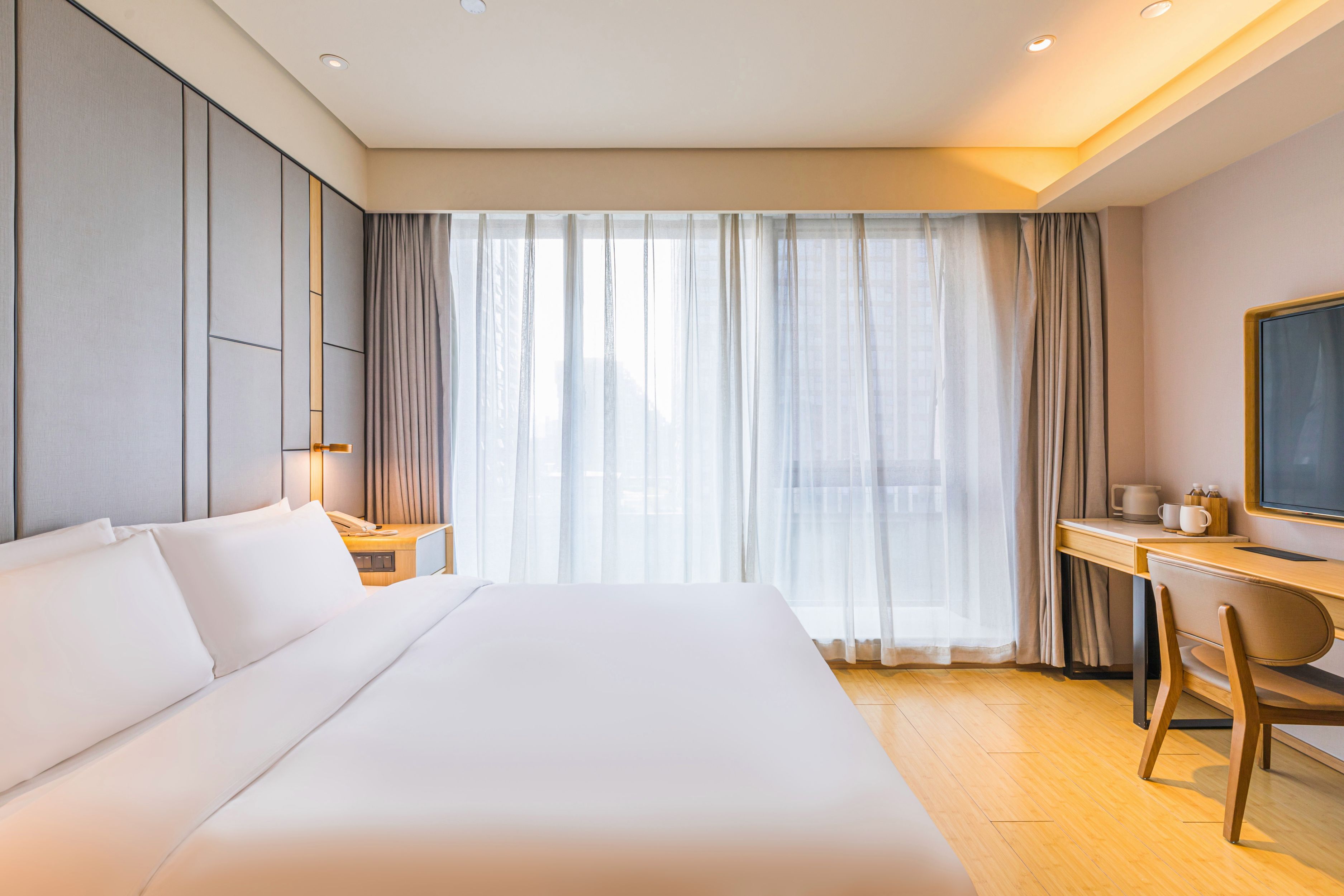 商务双床房（落地窗+小冰箱+mini茶海）