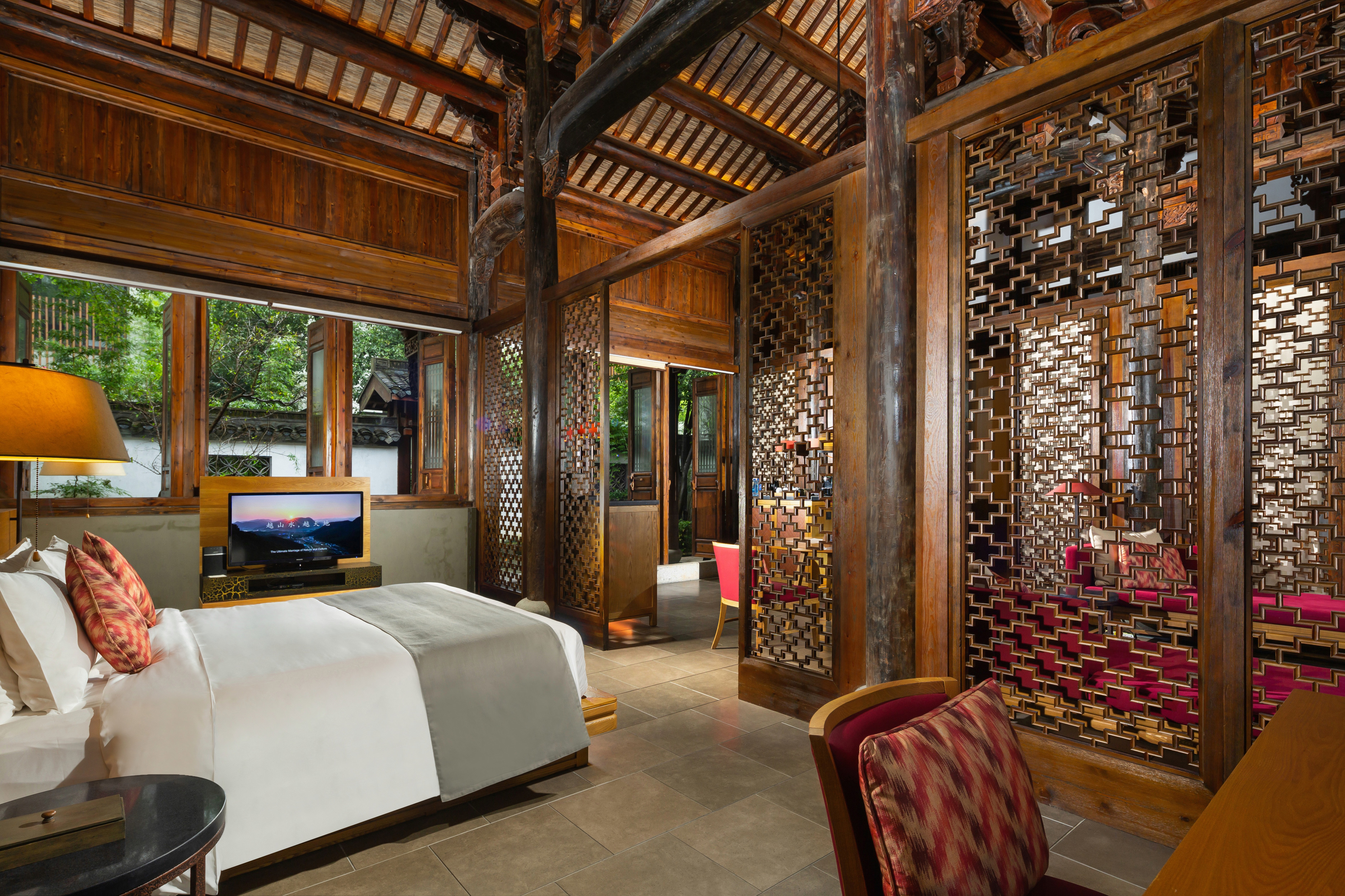 阳明阁大床房丨庭院别墅