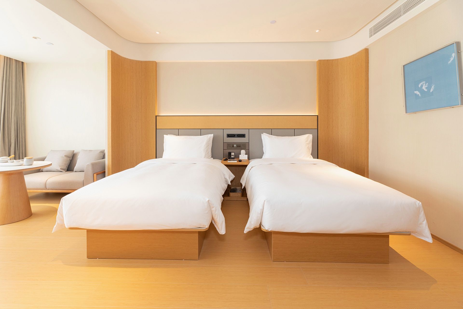 舒压双床房（65寸可投屏电视+金可儿床垫+智能马桶）