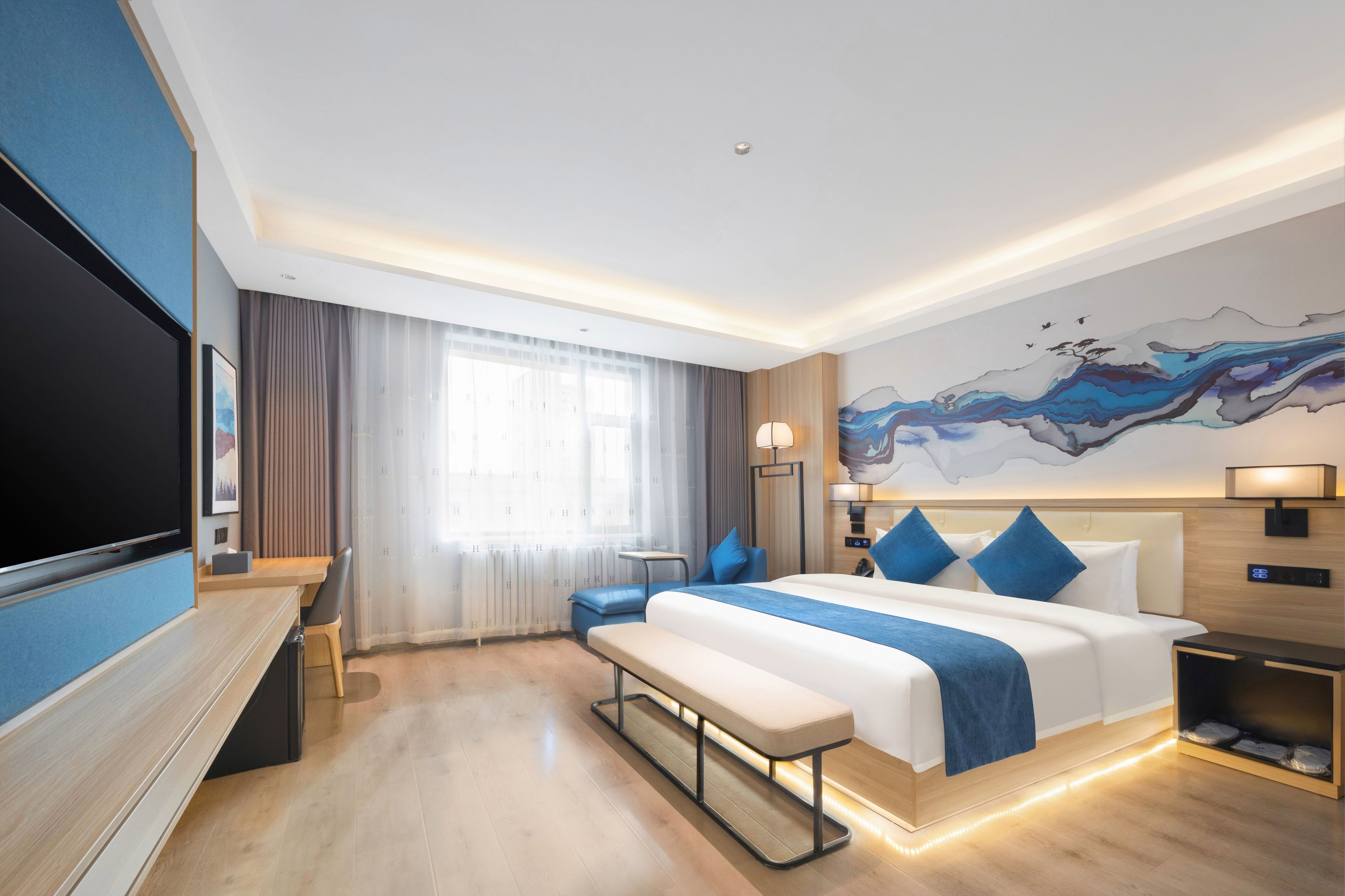 智能负氧离子大床房（智能语音客控+即开即饮净饮机）