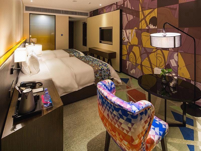 品質景觀雙床房（180°正湖景+小冰箱+電動窗簾）