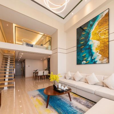 LOFT複式｜大床套房（高空夜景+親膚床品+深睡床墊） 朋來澳斯特公寓（陽江高鐵站金融中心店）優惠