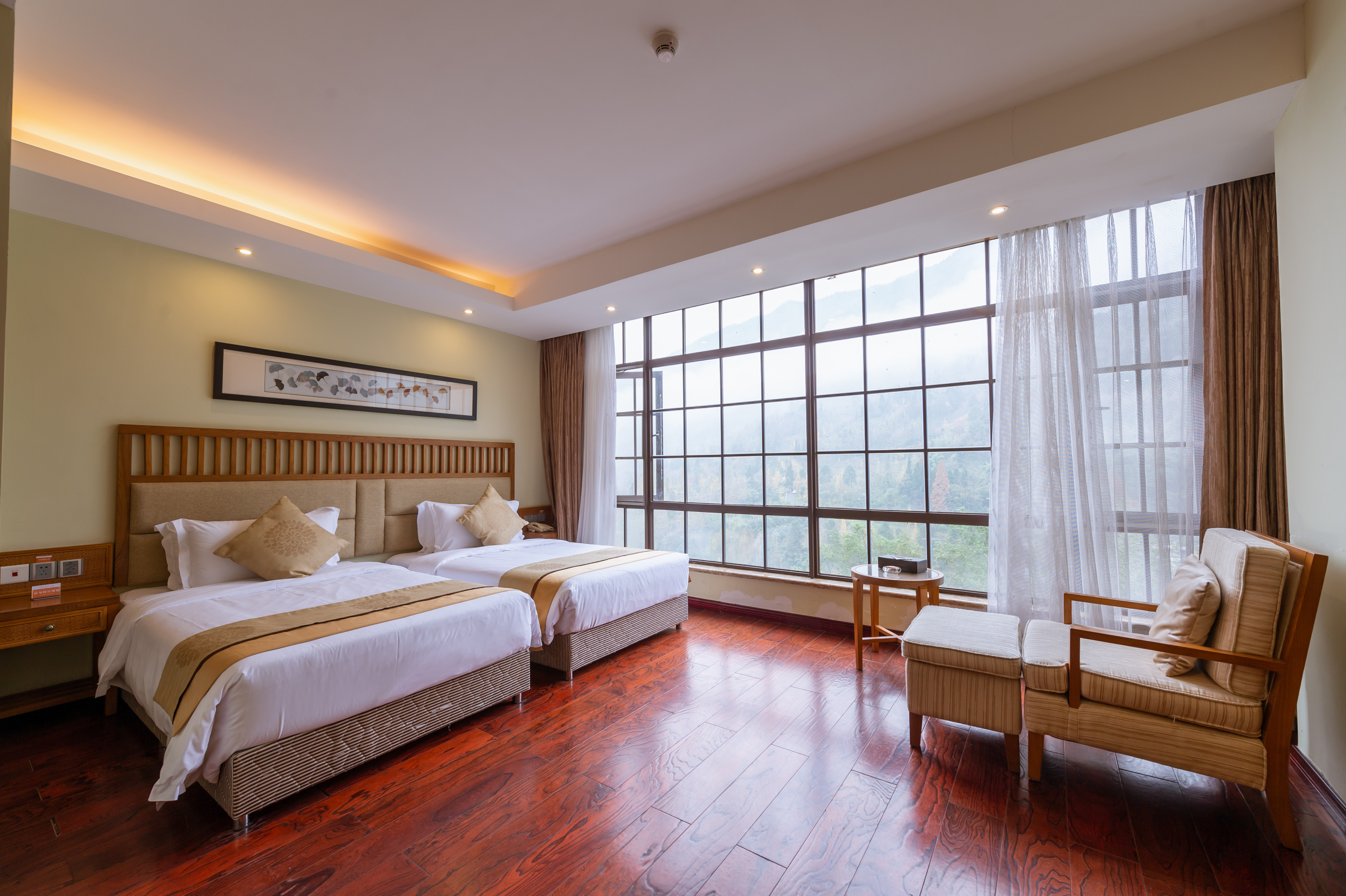 豪华河景双床房