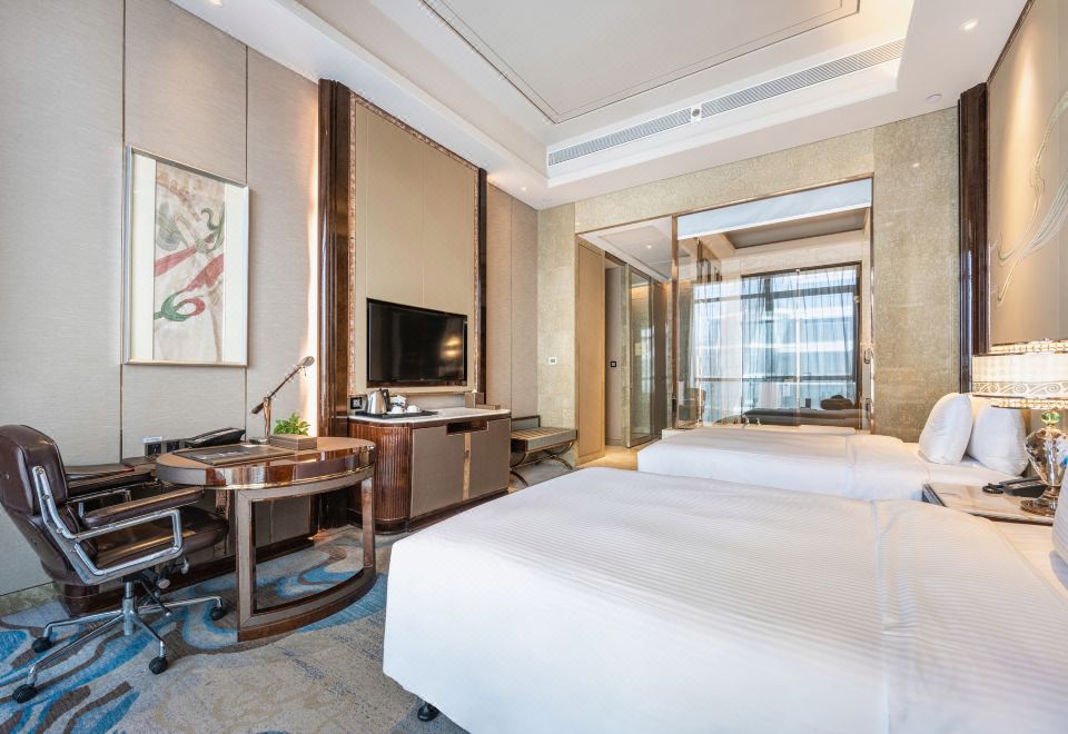 行政楼层豪华双床房（高空揽胜+妙梦深睡床垫+加湿器）