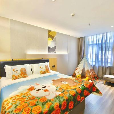 親子大床房 如家商旅酒店（佛山順德大良客運總站鳳城食都店）優惠