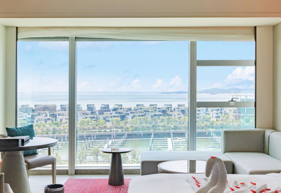 商務海景大床房（180度全落地窗看海景日出）