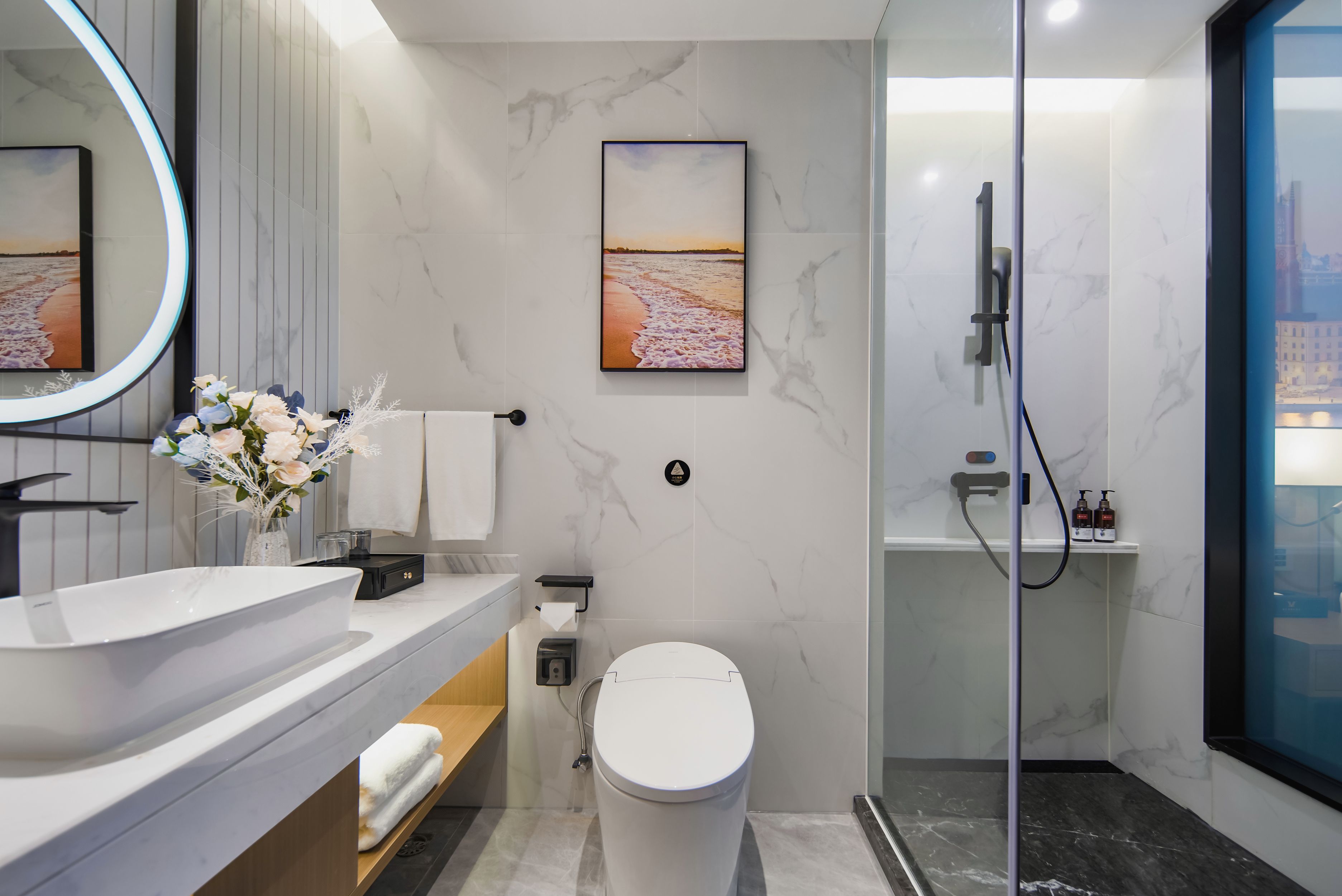 豪华双床房【雅典舒爽+自动窗帘窗纱+全屋智能语音】