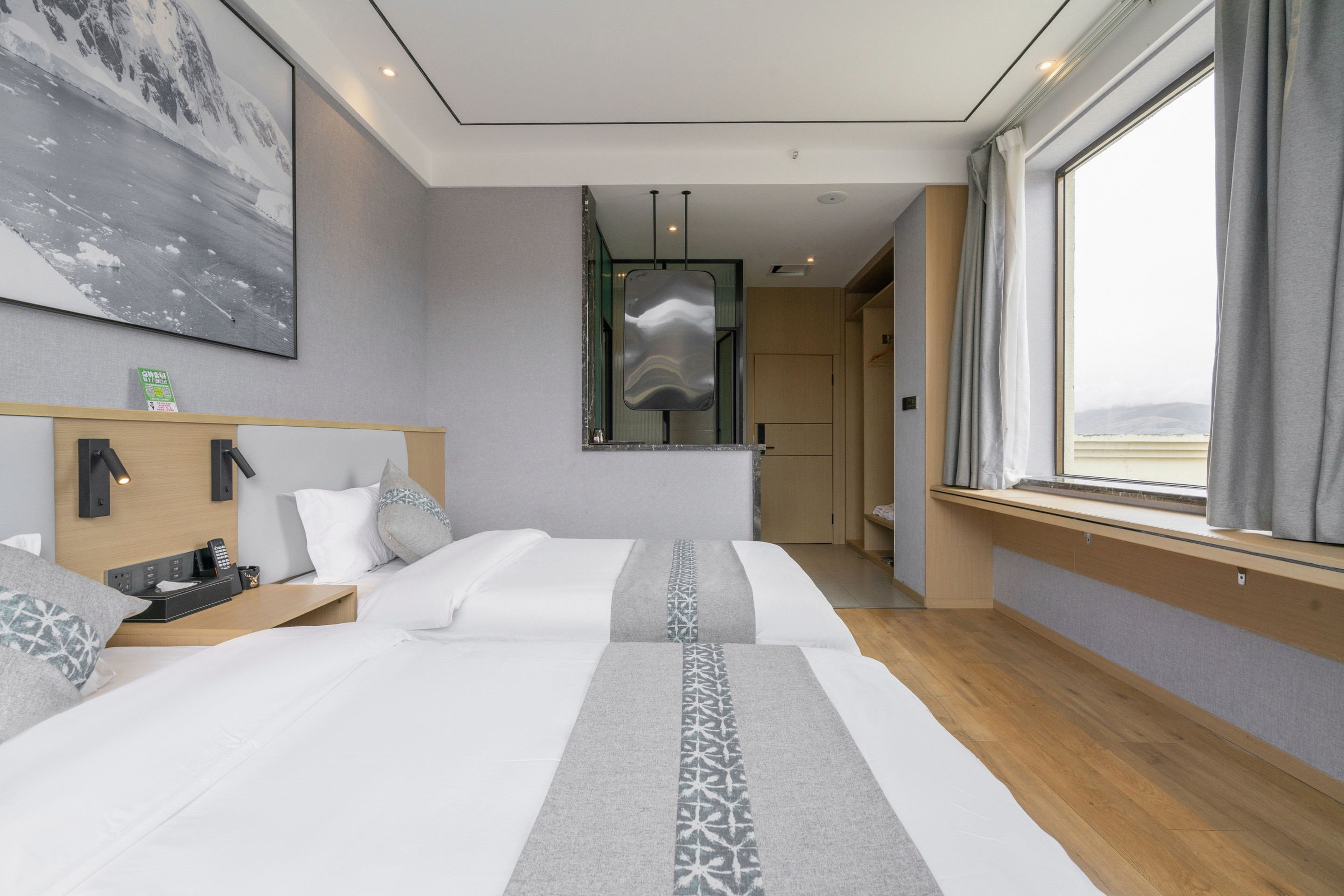 卓达雪山·观景双床房（恒温地暖）