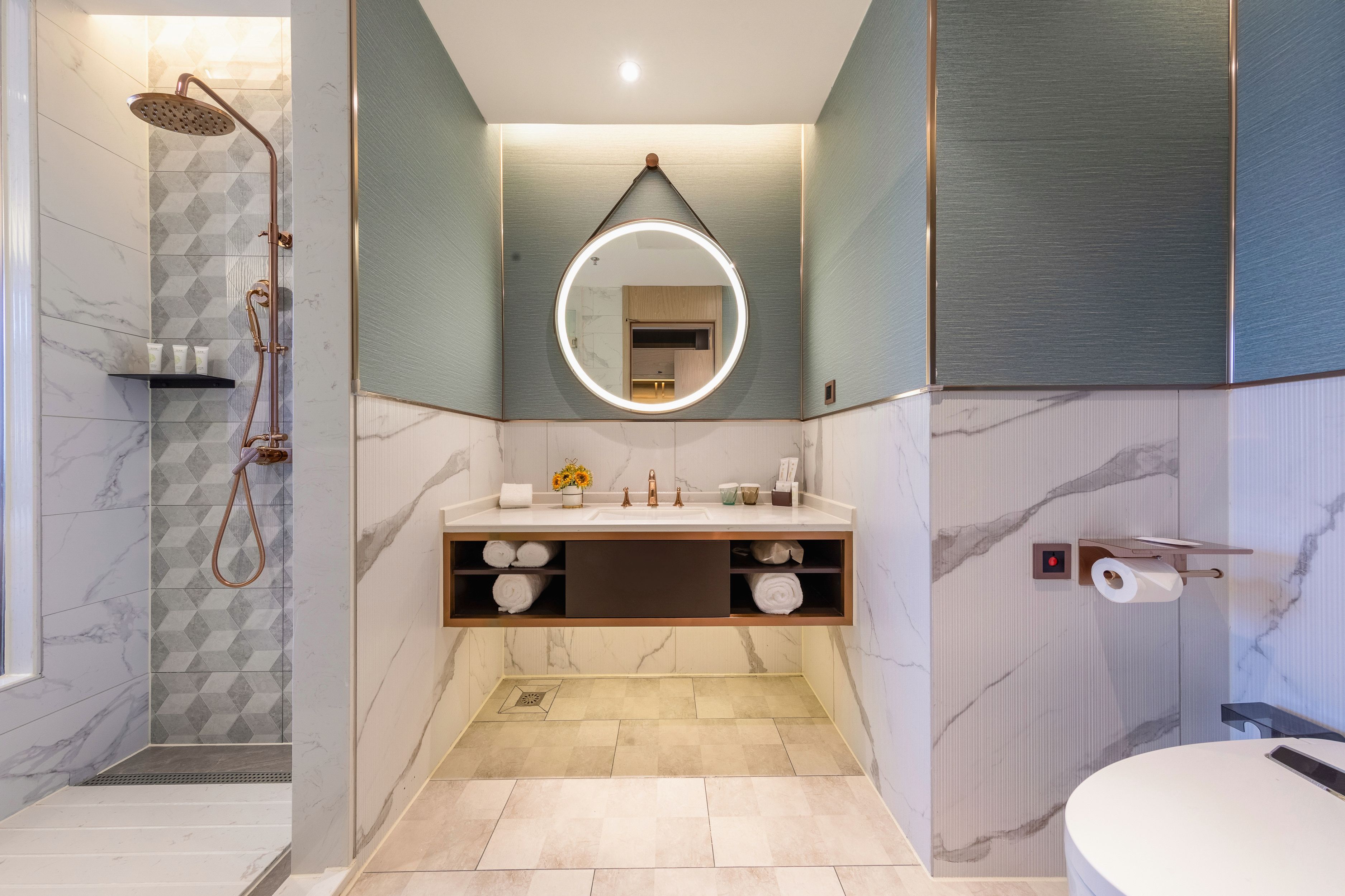 风雅双床房（智能马桶-小冰箱-裸棉寝具-城市景观）