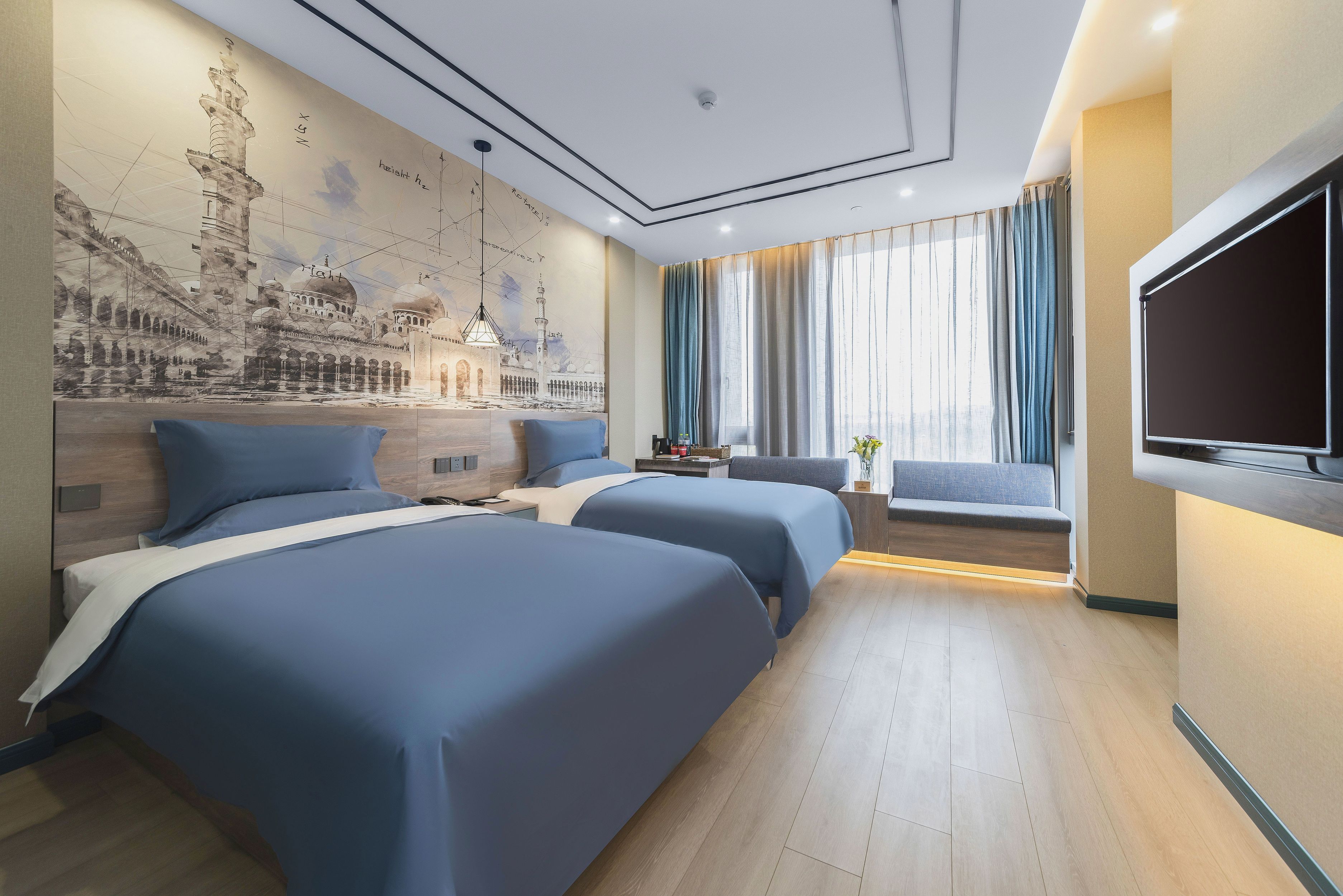 花园尊享双床房